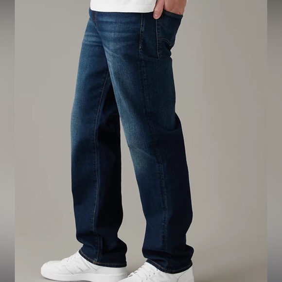 American Eagle Outfitters Men’s  Straight Leg Jeans, Dark Wash, Size 28/30, - Picture 3 of 12